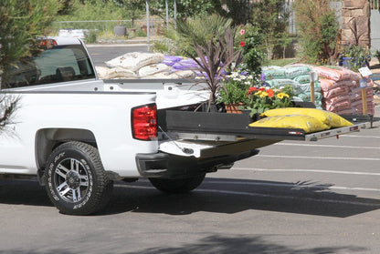 Cargo Glide Bed Slide Polished Aluminum Side Rail 68 Inch Length x Fits 2015-23 Full-Size Trucks