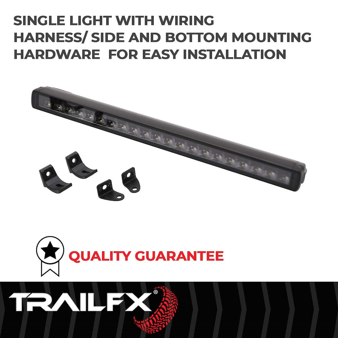 TFX 30" LED Light Bar – 165W, Combo Beam, 13860 Lumens, Black Housing with Wiring & Mounting Brackets