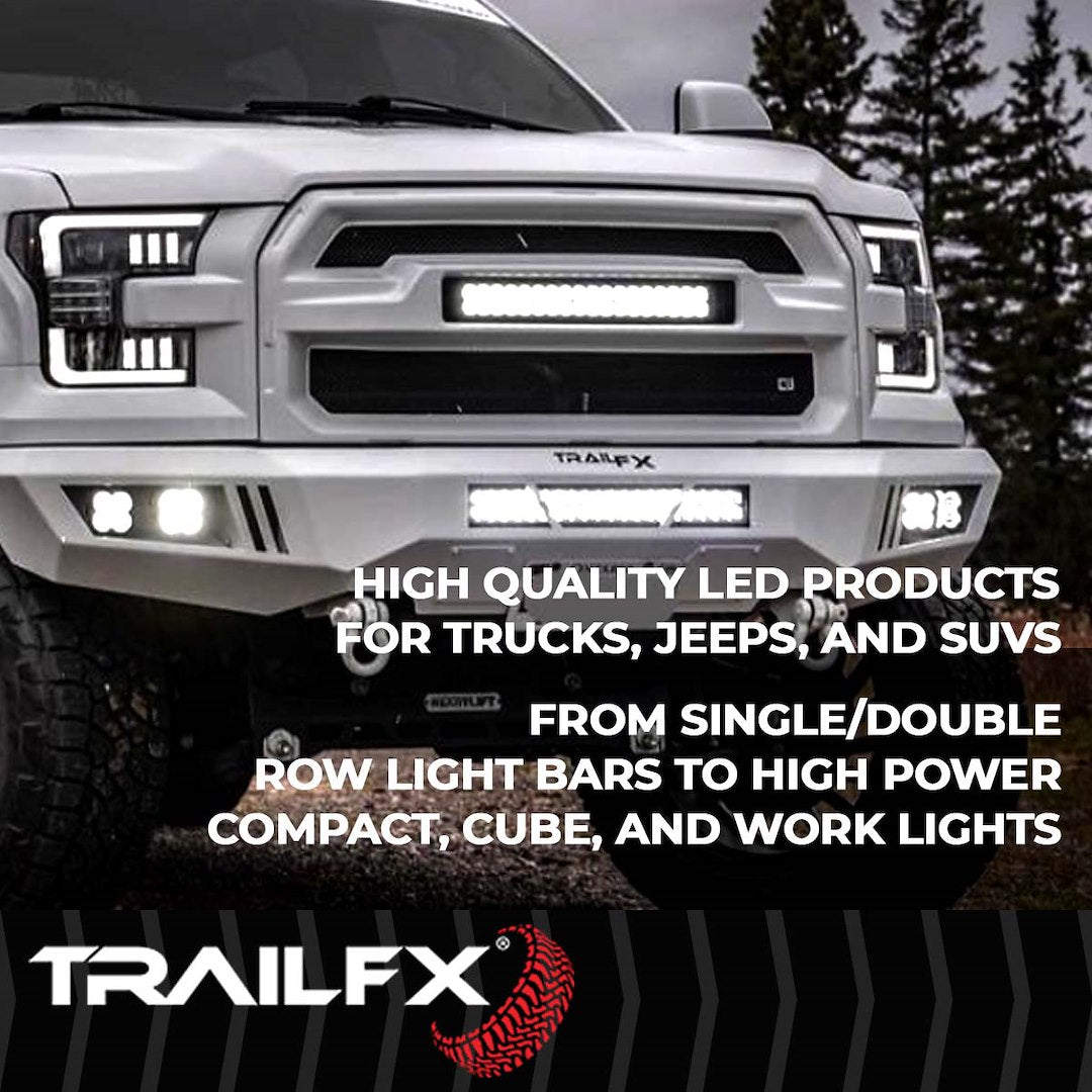 TFX 20" LED Light Bar – 105W, Combo Beam, 8820 Lumens, Black Housing with Wiring & Mounting Brackets