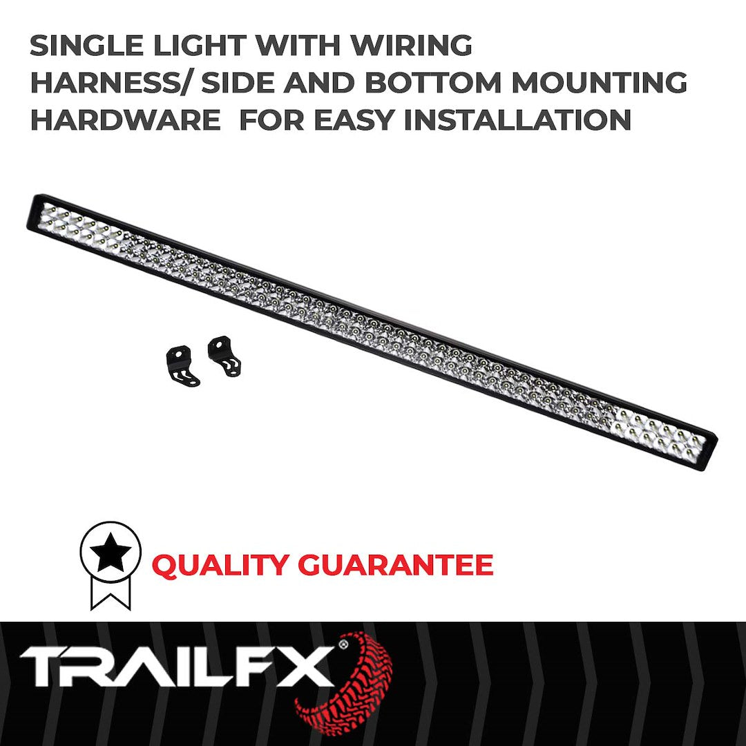 TFX 50" LED Light Bar – 288W, 25920 Lumens, Flood & Spot Beam, Black Housing with Wiring & Mounting Brackets