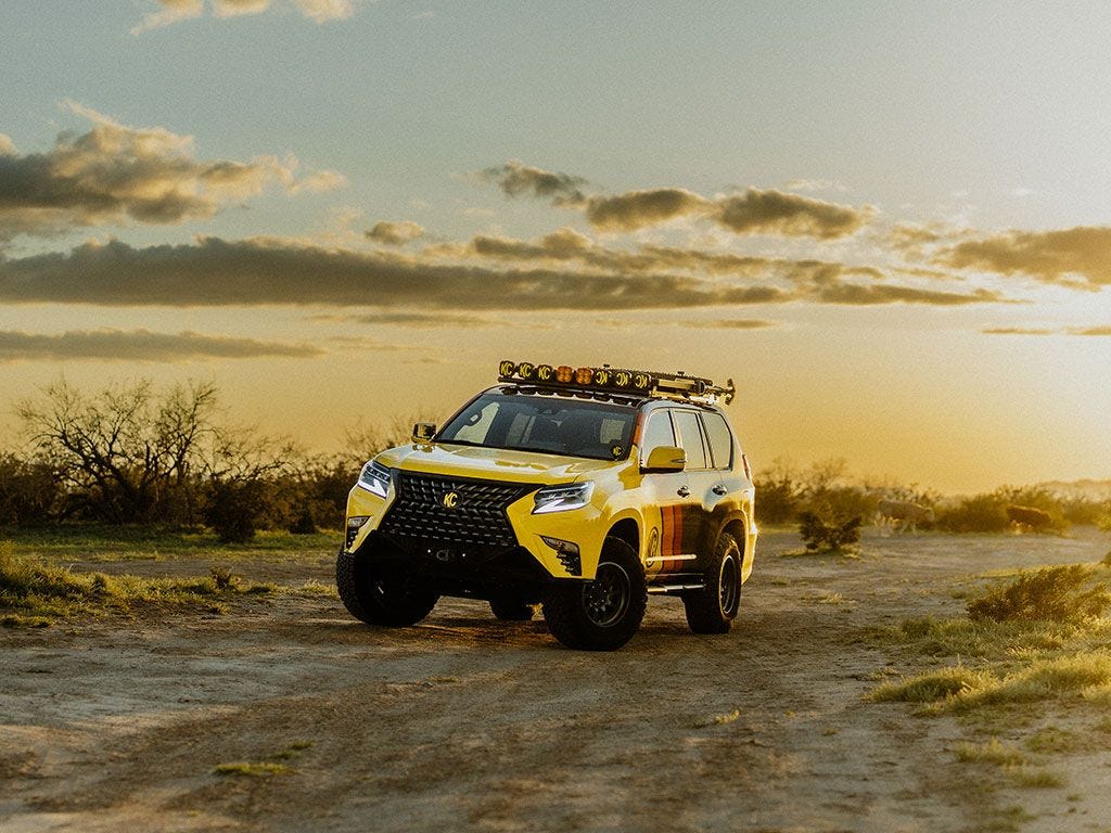 Lexus GX460 Slimline II Roof Rack Kit