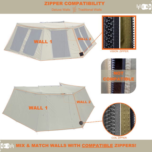 Peregrine 270 Left Deluxe W2 Wall Kit with Screens (Compatible with PRO 5)