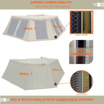 Peregrine 270 Left Deluxe W2 Wall Kit with Screens (Compatible with PRO 5)