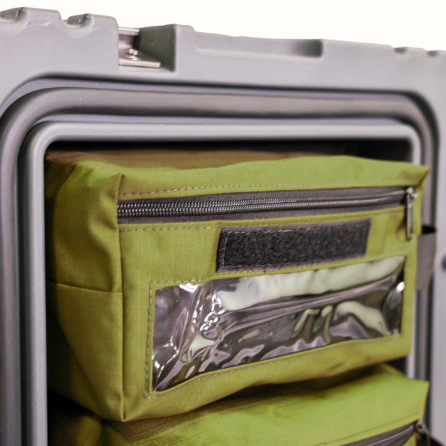 Up-Cycled 90L Organizing Kit with Panel and Three Pouches (Fits 90L Lid)