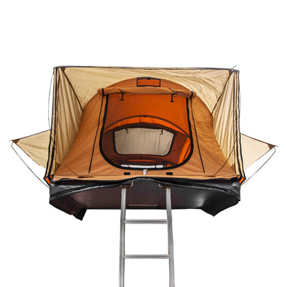 ARB FLINDERS Rooftop Tent 55"x96"x48" Sleeps 2 - Poly/Cotton Canvas Soft Shell Includes Ladder and Mattress