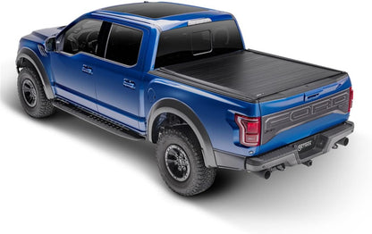 RETRAX Hard Manual Retractable Tonneau Cover Black Matte 6.8 Ft Fits 2019-2023 Chevrolet Silverado/GMC Sierra 2500/3500