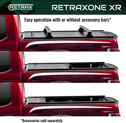 Retrax Replacement XR Rail Assembly Matte Black 5 Ft Fits 2015-20 Ford F-150