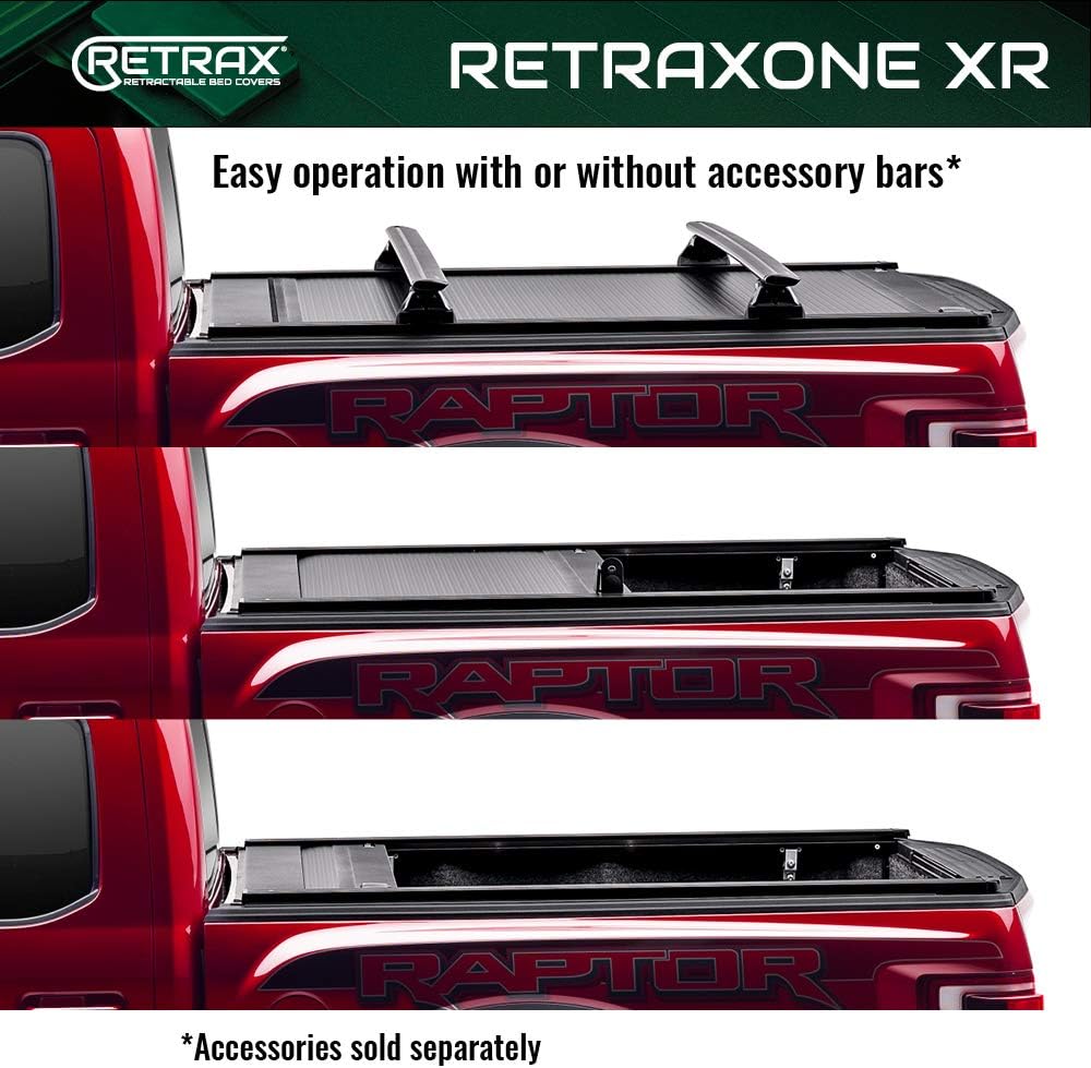 Retrax Replacement Tonneau Cover Rail Black Matte 6.8 Ft Fits 2015-20 Ford F-150