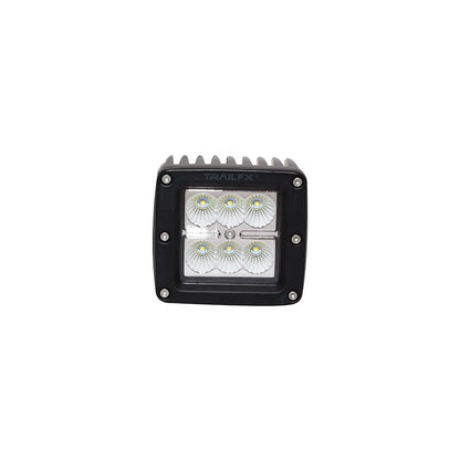 TFX 3" LED Fog Light; 20W, 1620 Lumens; 90° Flood Beam; IP67 Rated; Includes Wiring Harness, Set of 2.