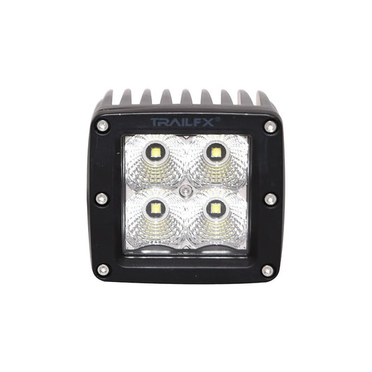 TFX 3" LED Fog Light; 20W, 1620 Lumens; 90° Flood Beam; IP67 Rated; Includes Wiring Harness.