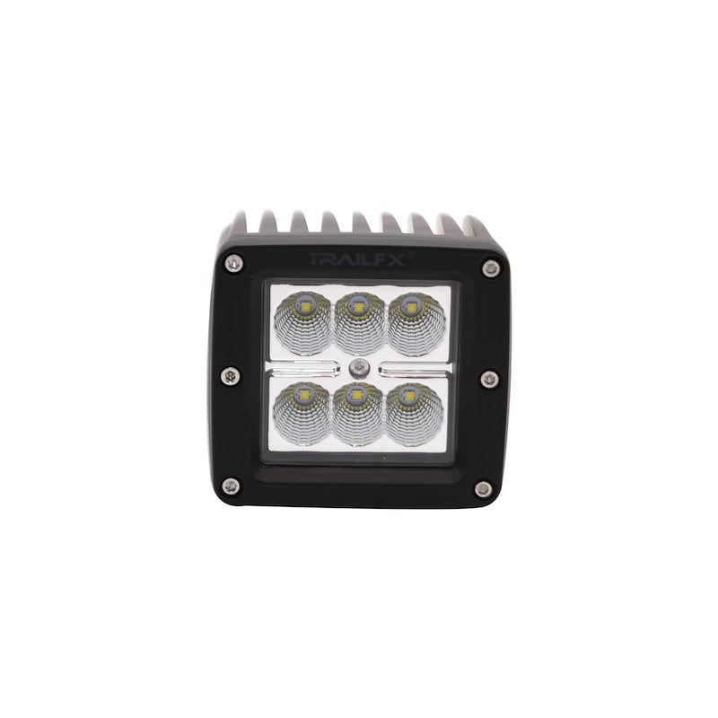 TFX 3" LED Fog Light; 20W, 1620 Lumens; 90° Flood Beam; IP67 Rated; Includes Wiring Harness.