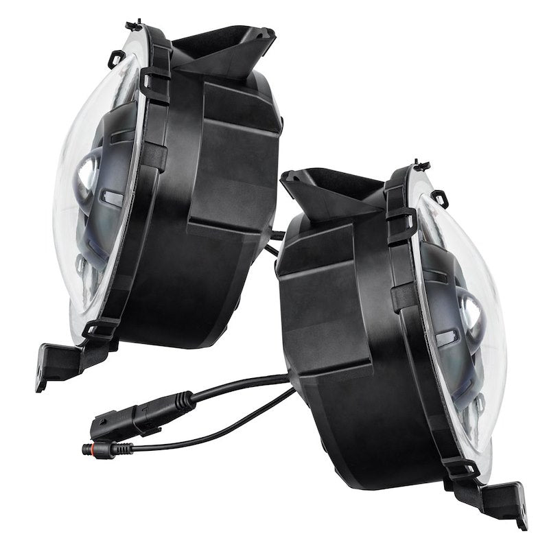 Oculus™ LED Headlights, Projector Beam with DRL, 36W, Black Housing, ColorSHIFT, DOT/SAE, Set of 2, 4800 Lumens, 5500K