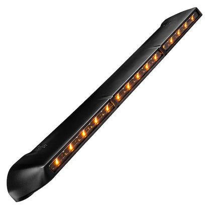 240W LED Light Bar, 18,000 Lumens, 40° Driving Beam, Clear Polycarbonate Lens, Black Aluminum Housing, Integrated Roof Mount, Requires Wiring Harness