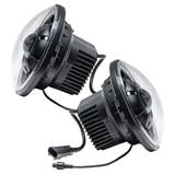 Oculus™ LED Headlight Assembly with Bi-LED Projector Beam and DRL, 36W, 4800 lumens, 5500K, black housing, DOT/SAE certified; set of 2.