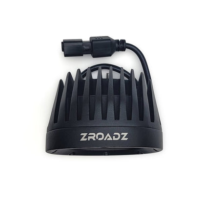 ZROADZ 4-Inch Amber LED Kit for Bronco Roof Racks, Includes 8 Amber Lights & Universal Harness.