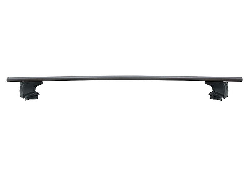 INNO Racks Aero Roof Bars Black 165 lb - Through Mount for Smooth Roofs, Set of 4 with Torque Knobs and Locks