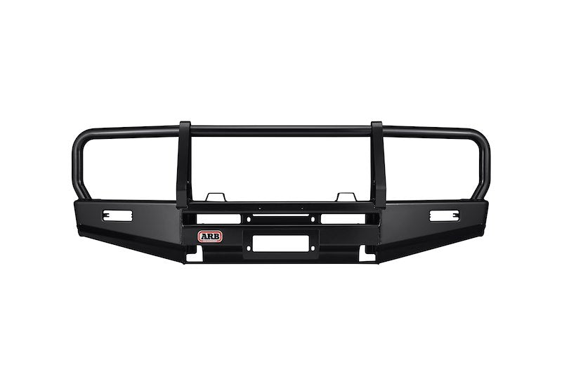 ARB Bar Off-Road Front Bumper Fits 1981-1987 Toyota Land Cruiser - Recessed Winch & Tow Hook Ready Black Steel (1 pc)