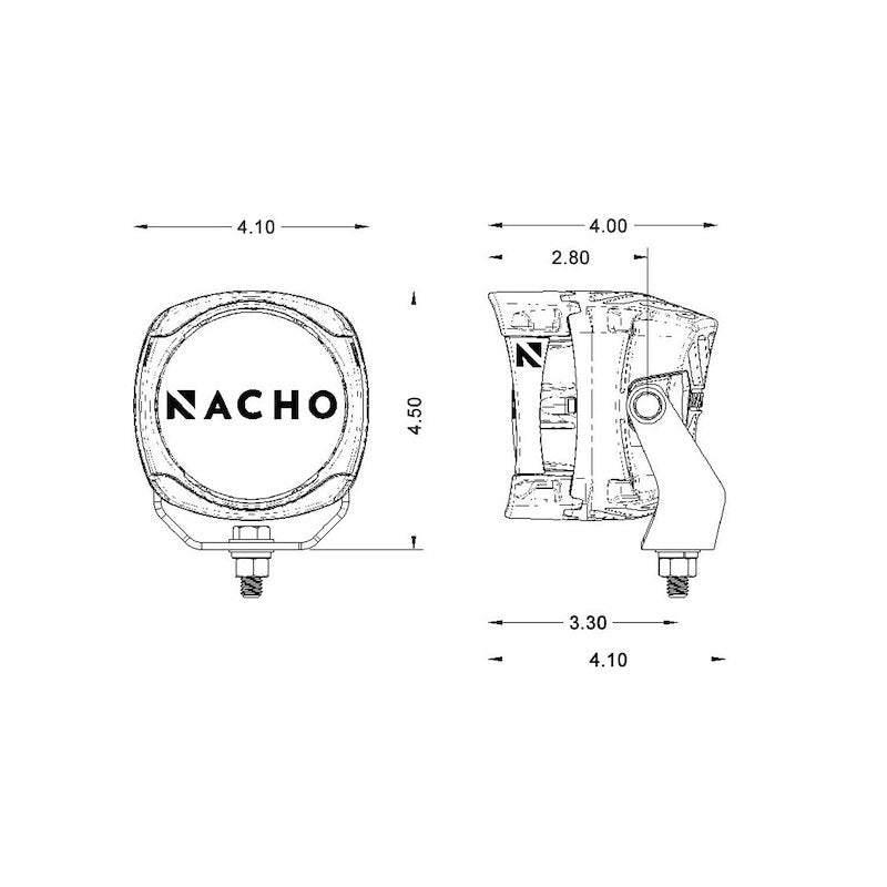 NACHO Quatro LED Auxiliary Flood Light Set