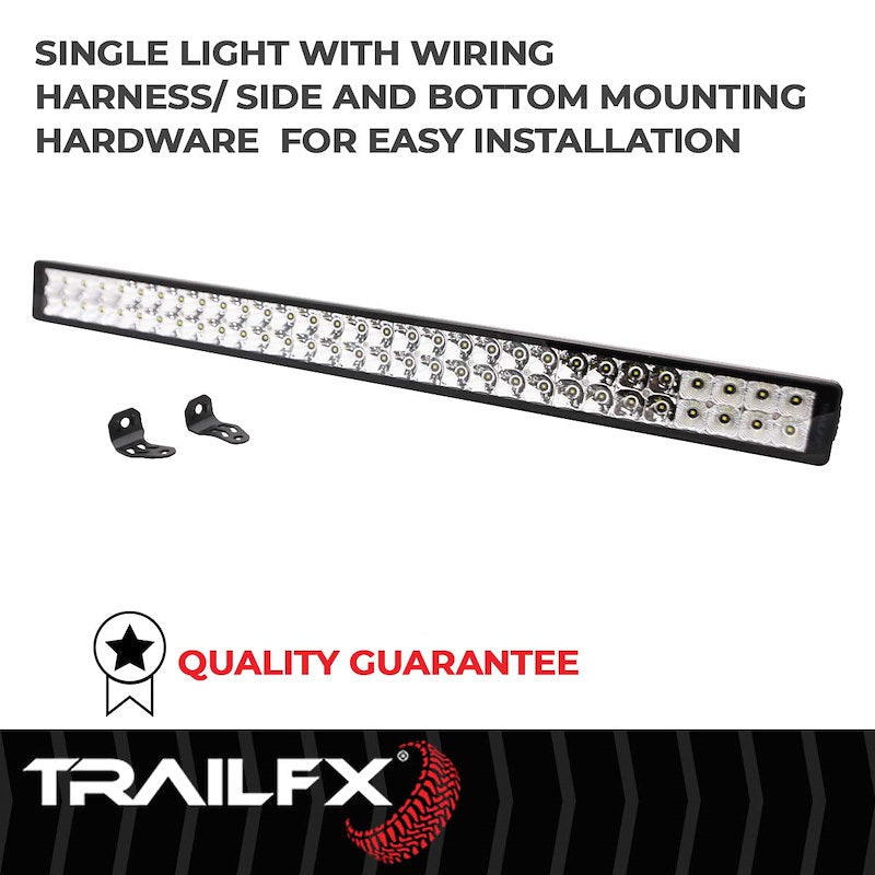 TFX 30" LED Light Bar – 180W, Combo Beam, 16200 Lumens, Black Housing with Wiring & Mounting Brackets