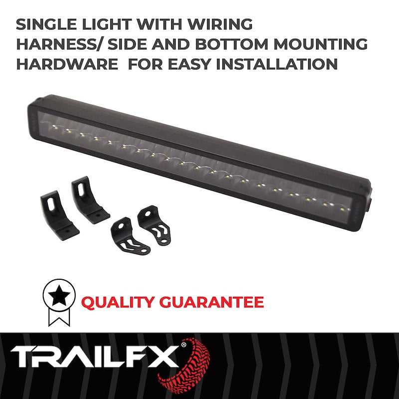 TFX 30" LED Light Bar – 300W, Combo Beam, 17500 Lumens, Black Housing with Wiring & Mounting Brackets