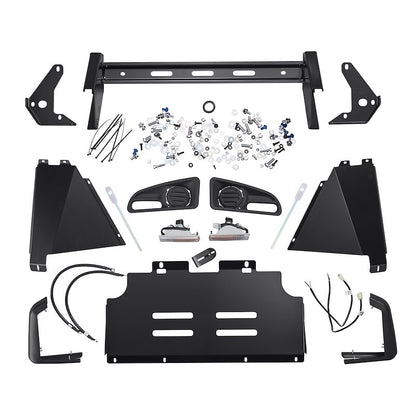 ARB One-Piece Off-Road Front Bumper Fits 2003-2005 Toyota 4Runner - Integrit Black Steel, Winch, Tow Hook & Antenna Ready (1 pc)