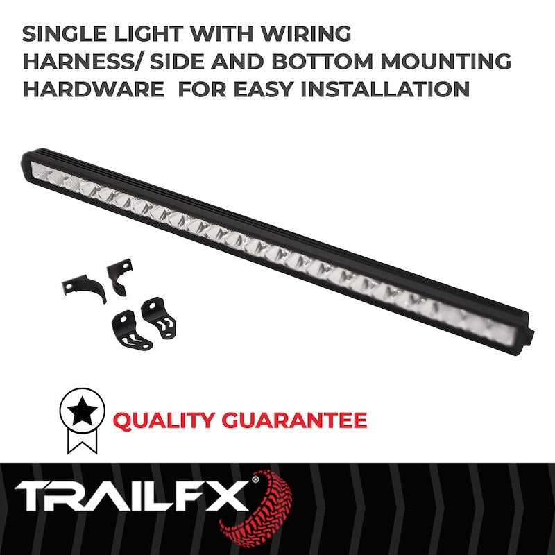 TFX 30" LED Light Bar – 120W, Combo Beam, 14400 Lumens, Black Housing with Wiring & Mounting Brackets