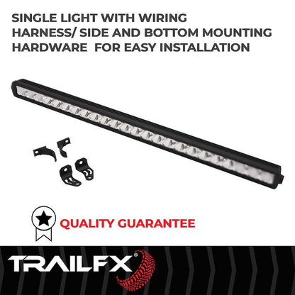 TFX 30" LED Light Bar – 120W, Combo Beam, 14400 Lumens, Black Housing with Wiring & Mounting Brackets