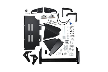 ARB One-Piece Off-Road Front Bumper Fits 2006-2009 Toyota 4Runner - Integrit Black Steel, Winch, Tow Hook & Antenna Mount (1 pc)