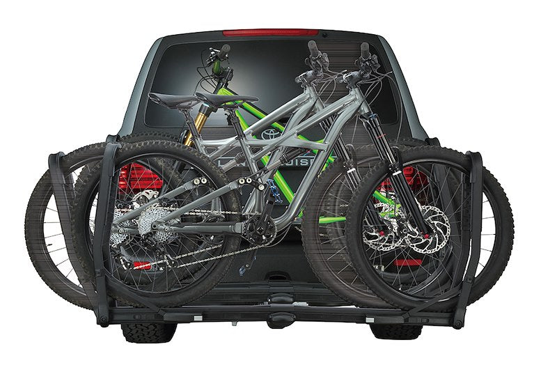 INNO Racks Hitch-Mount Bike Rack Black 120 lb - Fits 1-1/4" & 2" Receivers, Holds 2 Bikes, Foldable with Lock