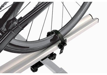 INNO Racks Roof-Mount Bike Rack Black 50 lb - Fork Mount, Holds 1 Bike with Skewer, Wheel Tray, and Lock