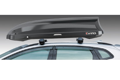 INNO Racks Phantom Cargo Carrier Gloss Black 18 cu ft - Fits All Cross Bars, Dual Side Opening, Lockable with Hardware