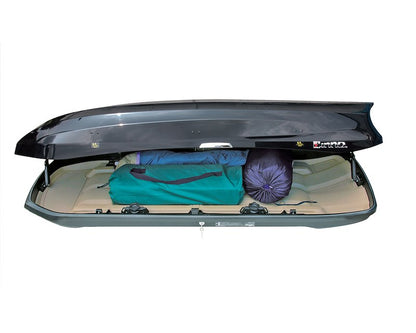 INNO Racks Wedge Plus Cargo Carrier Black 13 cu ft - Fits All Cross Bars, Dual Opening, Lockable with Hardware