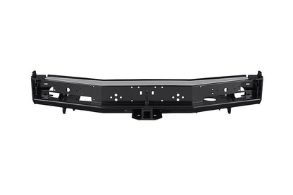 Modular Bumper – Black Steel, Tow Points with Light Cutouts & Tire Carrier Option