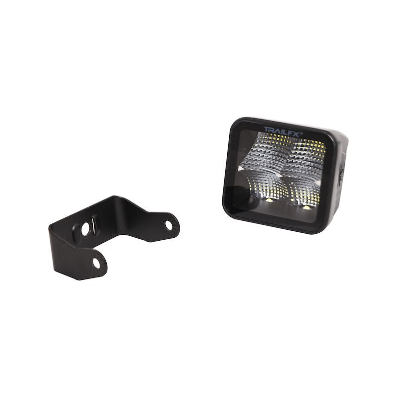 TFX 3" Cube LED Light; 20W, 2400 Lumens; 90° Flood Beam; IP67 Rated; Single Light with Wiring Harness.