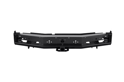 Modular Bumper – Black Steel, Tow Points with Light Cutouts & Removable Hitch (Additional Side Provisions Required)