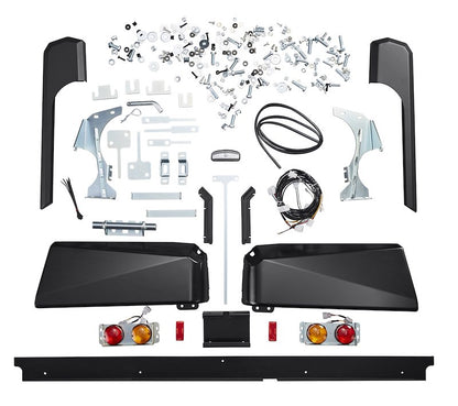 Modular Bumper – Black Steel, Tow Points with Light Cutouts & Removable Hitch (Additional Side Provisions Required)