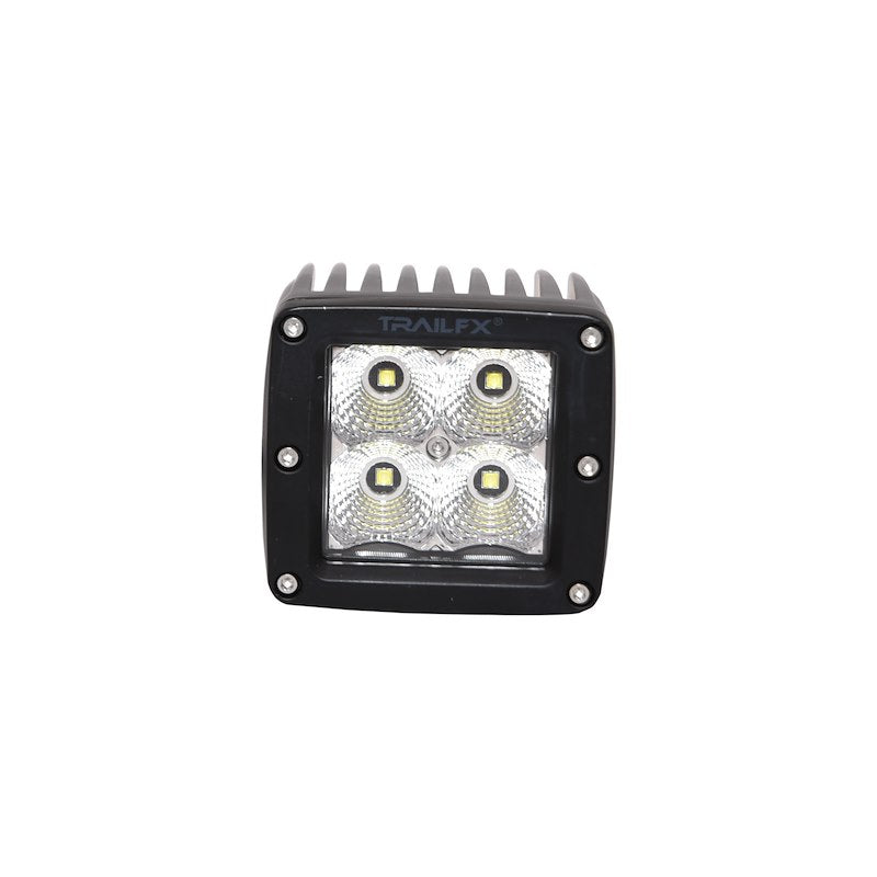 TFX 3" Cube LED Fog Light; 20W, 1920 Lumens; 90° Flood Beam; IP67 Rated; Set of 2.