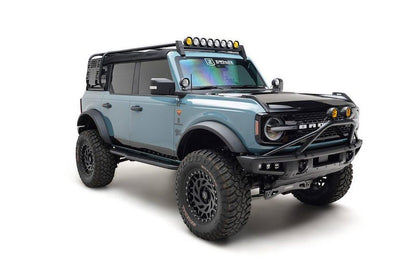 ZROADZ 4-Inch Amber LED Kit for Bronco Roof Racks, Includes 8 Amber Lights & Universal Harness.