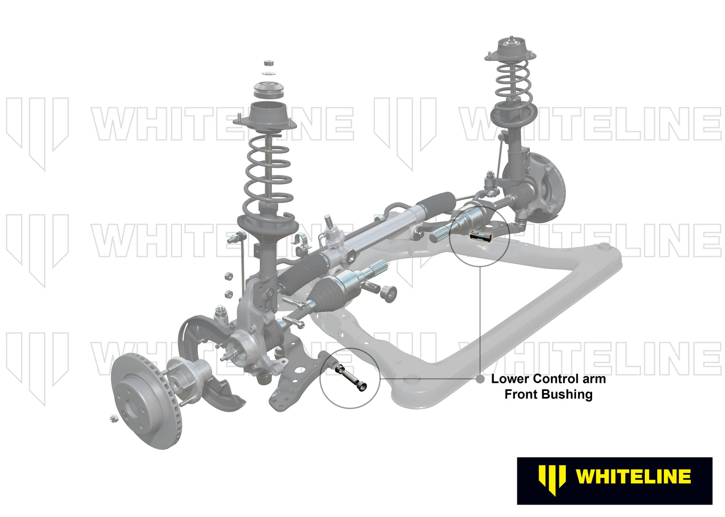 Whiteline Front Control Arm Lower Inner Front Bushing – Improved Stability & Steering