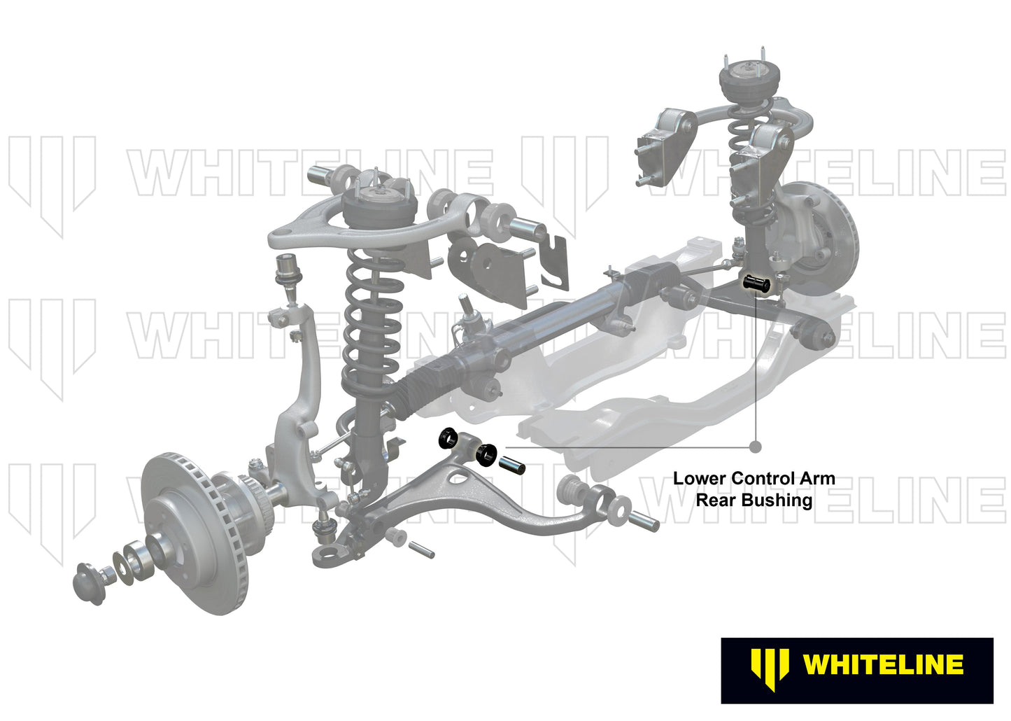 Whiteline Front Control Arm Lower Inner Rear Bushing – Traction & Cornering Enhancement