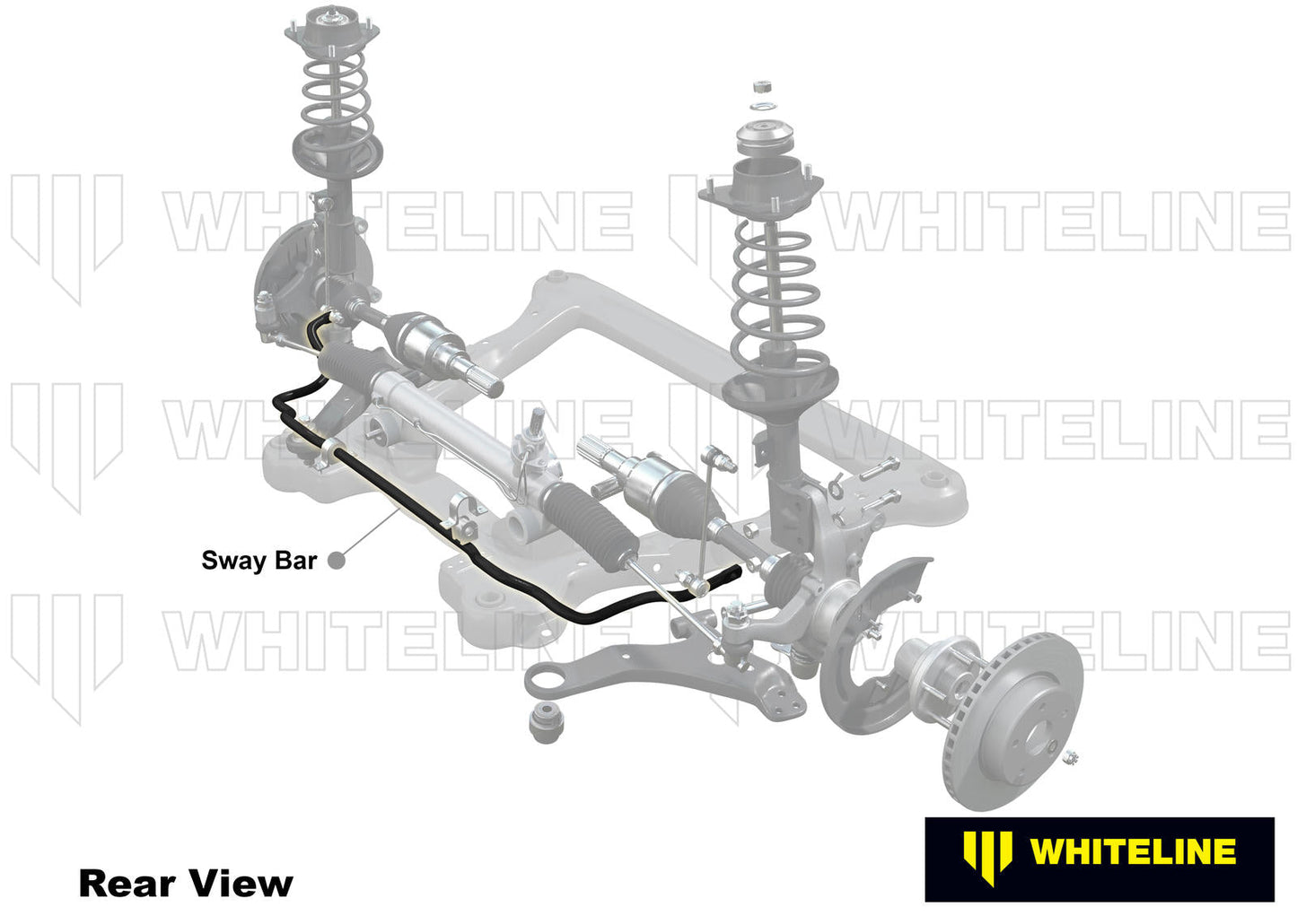 Whiteline Front Sway Bar Heavy Duty Blade Adjustable 26mm