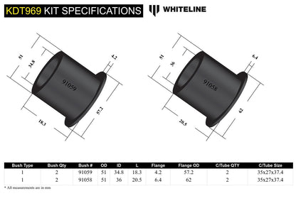 Whiteline Rear Diff Mount Insert