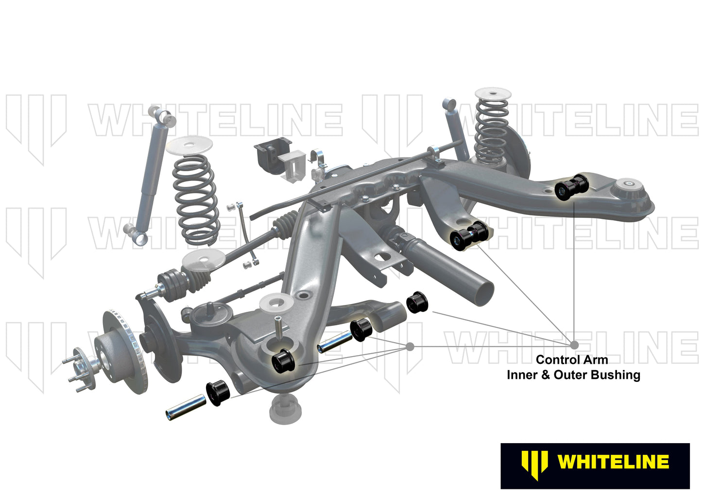 Whiteline Rear Control Arm Inner and Outer Bushing