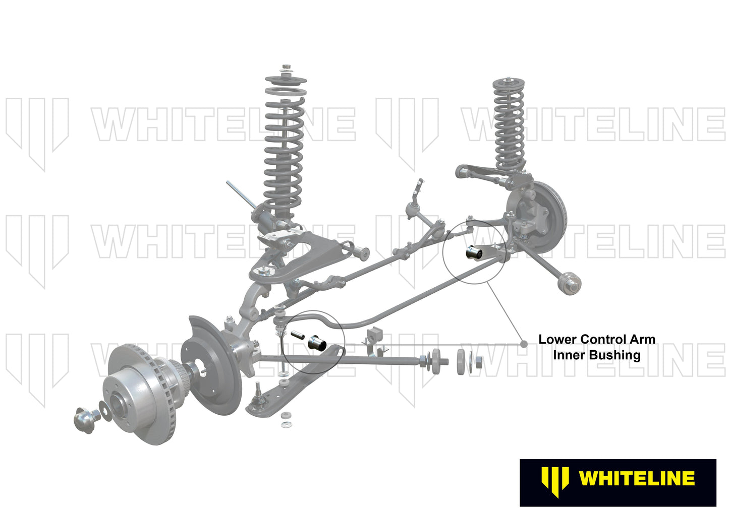 Whiteline Front Control Arm Lower Inner Bushing – Enhanced Stability & Steering Precision