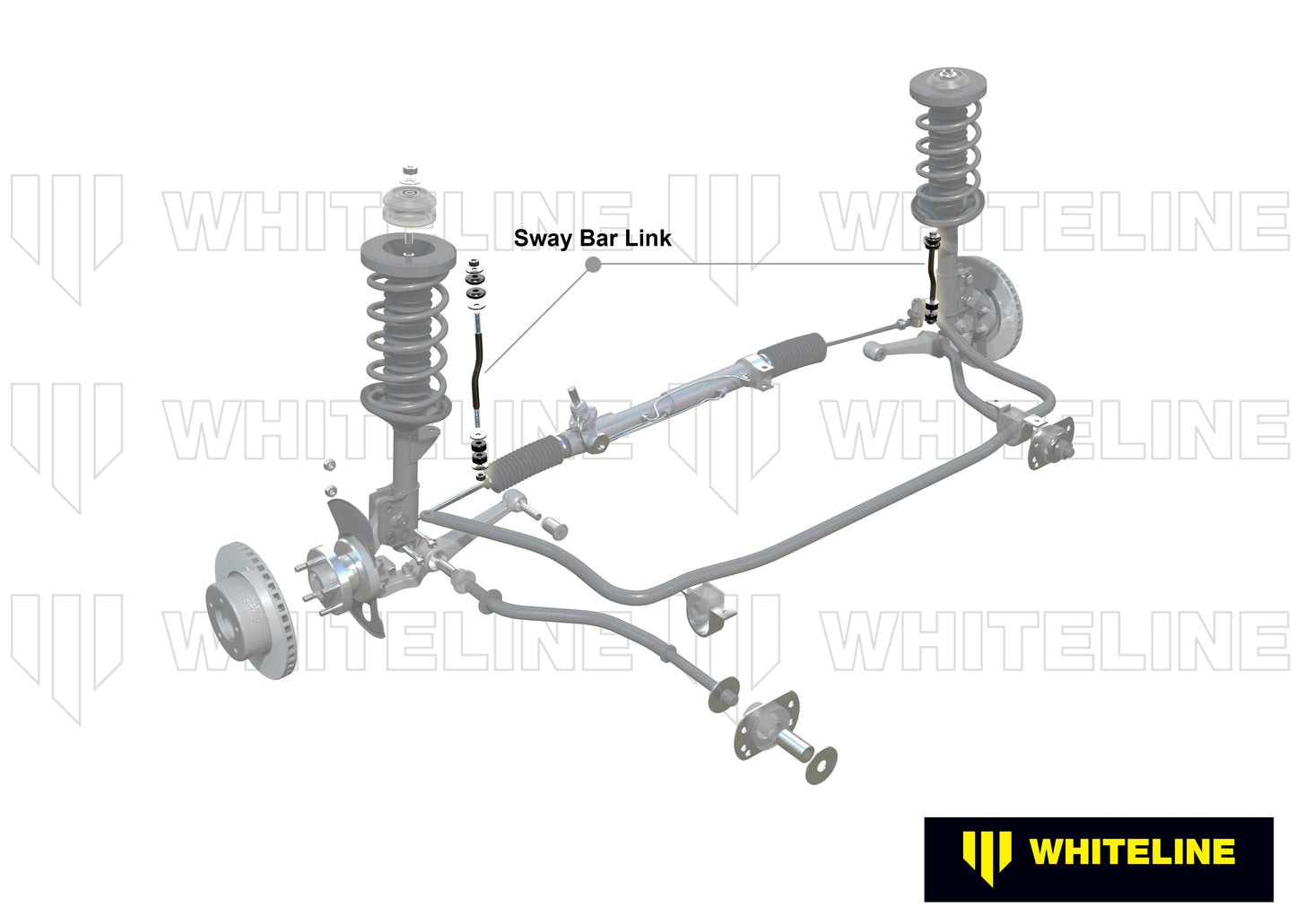 Whiteline Sway Bar Link Kit - Adjustable, Lightweight, Maximize Grip & Handling