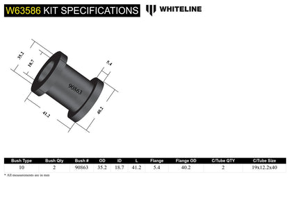 Whiteline Rear Trailing Arm Lower Front Bushing