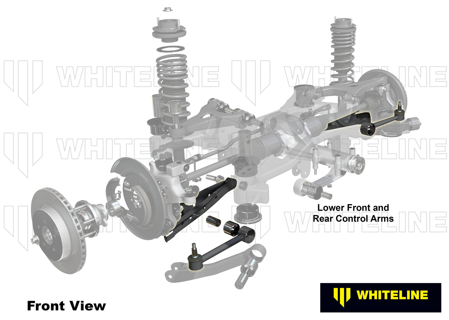 Whiteline Rear Control Arm Kit – Adjustable Arms for Camber, Toe, & Track Adjustments