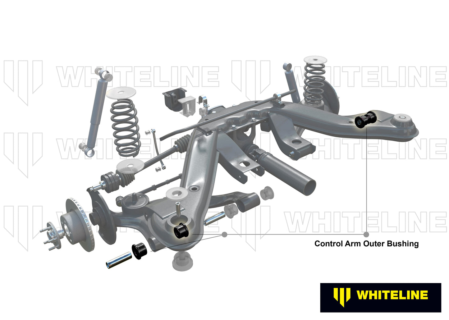 Whiteline Rear Control Arm Inner and Outer Bushing