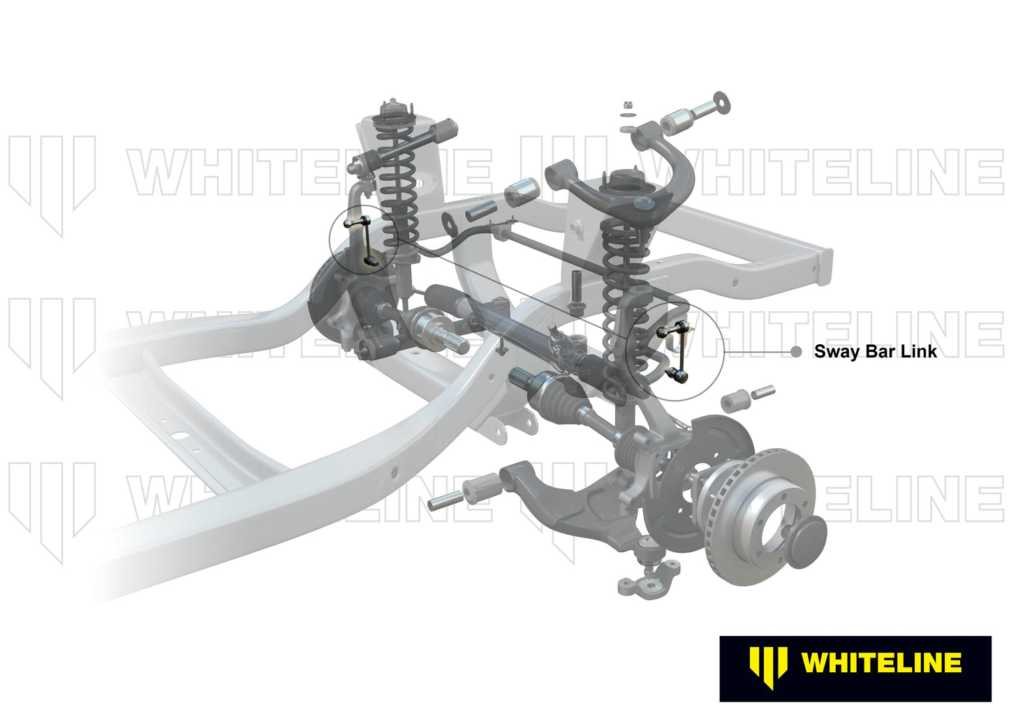 Whiteline Sway Bar Link Kit - Adjustable, Lightweight, Maximize Grip & Performance