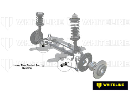 Whiteline Front Control Arm Lower Bushing – Fixed Camber Kit for Improved Grip & Traction